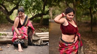 SAREE FASHION VIDEO  Ft MEGHA DAS GHOSH  OUTDOOR S