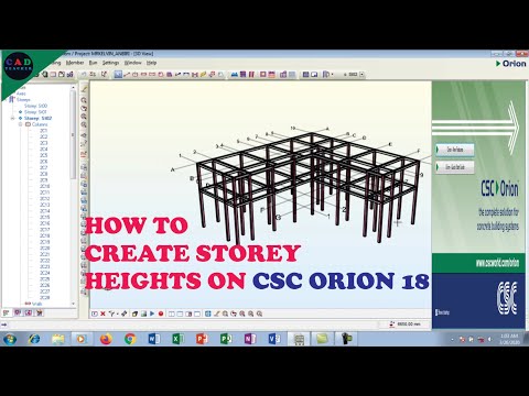 Orion 18 Tutorial: How to create building storeys heights