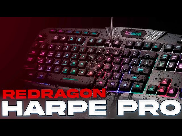 Vídeo relacionado con Redragon Teclado para Juegos de Membrana RGB K513, Teclado estándar de 104 Teclas lineales de Tacto mecánico con 5 Teclas Macro G adicionales, Control Multimedia dedicado, Carcasa Superior, US Layout