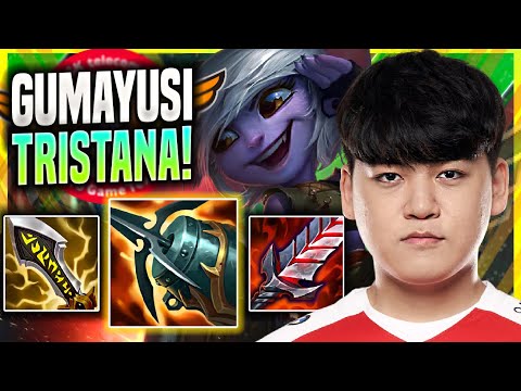GUMAYUSI DESTROYING WITH TRISTANA! - T1 Gumayusi Plays Tristana ADC vs Ezreal! | Season 11