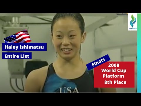 2008 Haley Ishimatsu Team USA - Platform Diving - World Cup