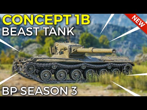 Concept 1Beast + BP Season 3 + WINNERS! | World of Tanks Concept 1B Gameplay & Review