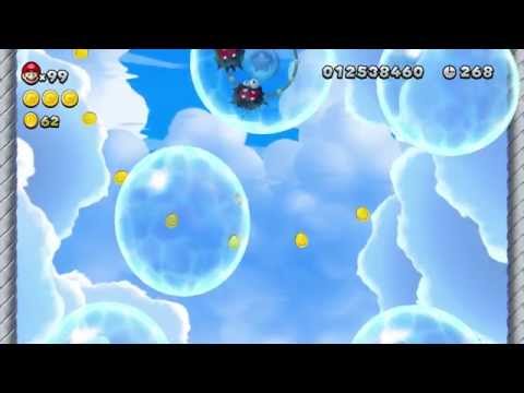 NSMBU Mini Run - Meringue Clouds-5 - A Quick Dip in the Sky