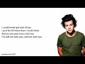 Harry Styles - Hunger (Unreleased Song) - (Lyrics + Pictures)