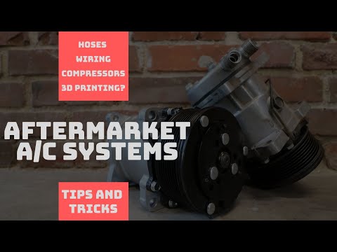Aftermarket A/C Install - Sanden 508, Hoses, Trinary Switch Fan Control and 3D Printing??