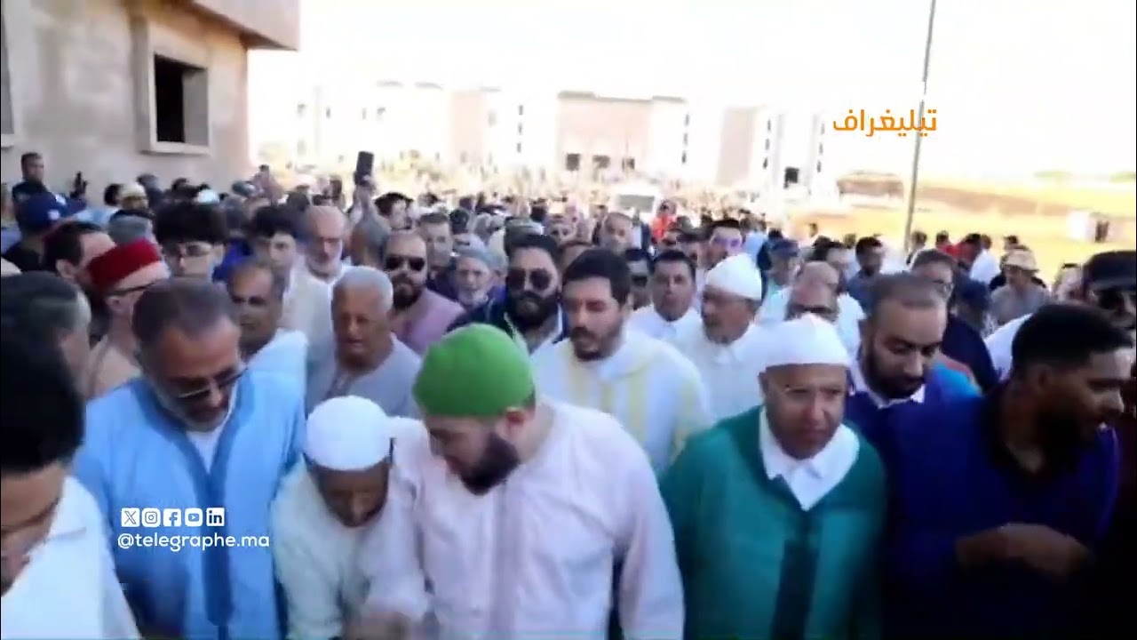 بالفيديو .. مداغ .. جنازة مهيبة للشيخ مولاي جمال الدين القادري بودشيش بمداغ