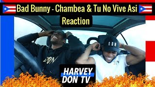 Bad Bunny - Chambea & Tu No Vive Asi Reaction Harvey Don TV @Raymanbeats