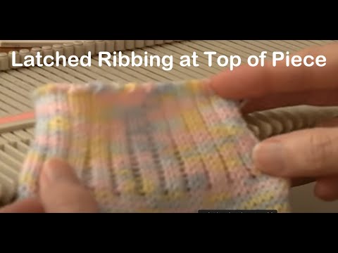 Latched Ribbing at the End of a Knitted Piece by Diana Sullivan