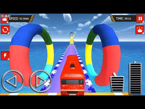 Impossible Bus Driving - 3D Highway Coach Bus Driver Stunts - Android Gameplay Video