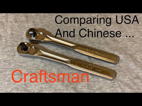 Craftsman Differences Between Made is USA v. Made In China 44808 Ratchet TOTAL TEARDOWN 3/8” Drive