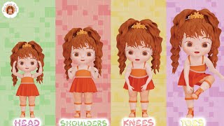 Head, Shoulders, Knees and Toes 💆‍♀️💪🏾🦵🦶🏻| Nursery Rhymes and Kids Songs