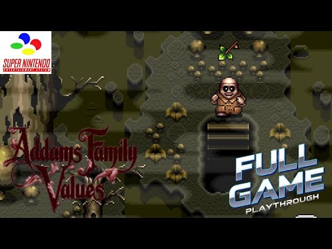 Full 100% Longplay - Addams Family Values [All Items Full Game Walkthrough]
