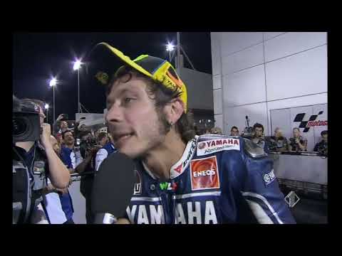 MOTOGP 2013 (QATAR) - PAOLO BELTRAMO INTERVISTA VALENTINO ROSSI DOPO IL GRAN PREMIO