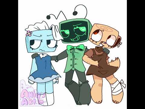 The Best Trio[Ft. 📺🧻🐚] //Read Desc|| #dandysworld #trio #animation #tisha #vee #shelly #AmiasArt