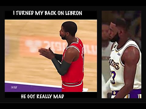 NBA 2K20  MY CAREER MODE EP. 92 WORLD CHAMPS SEASON 2021 BULLS VS LAKERS ME AND LEBRON GOT INTO IT