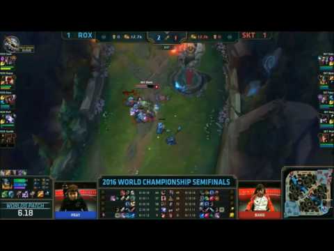 ROX Peanut -- Insec Lee Sin Kick vs SKT| 2016 LOL Worlds Championship Semi-Finals | ROX vs SKT