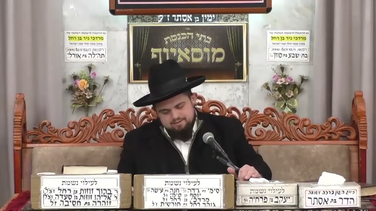 הרב דוד חביב כהן   פרשת ויחי   בית הכנסת מוסאיוף