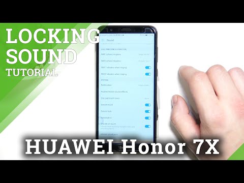How to Enable/Disable Screen Locking Sounds on HONOR 7X – Manage Sound Settings