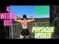 Raw Back Workout & Physique Update 4 Weeks Out!