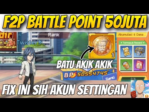 REVIEW AKUN F2P BP 50JUTA🔥, PUNYA STONE SF SSR+, FIX AKUN SETTINGAN - One Punch Man The Strongest