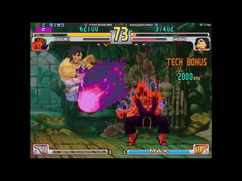 SFIII 3RD STRIKE: PIKACHUAKUMA ( AKUMA ) VS kokujinsbrother ( HUGO ) FIGHTCADE FT5 SET