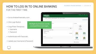 Business Online Banking First Log In