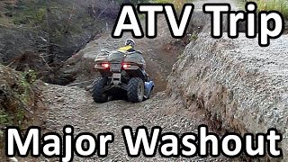 preview picture of video 'ATV Trail Major Washout'