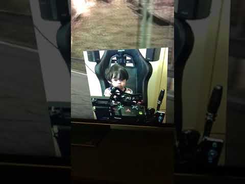 Aiden's Sim racing debut
