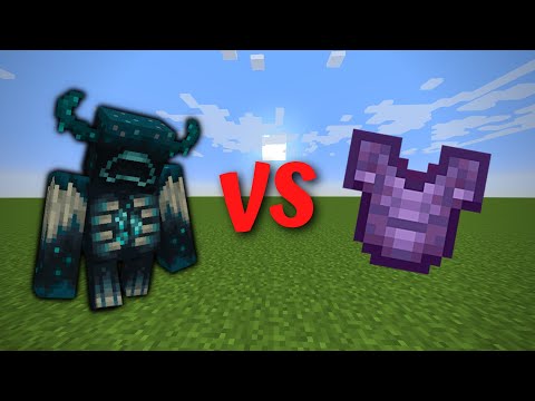Minecraft Warden vs OP Armor