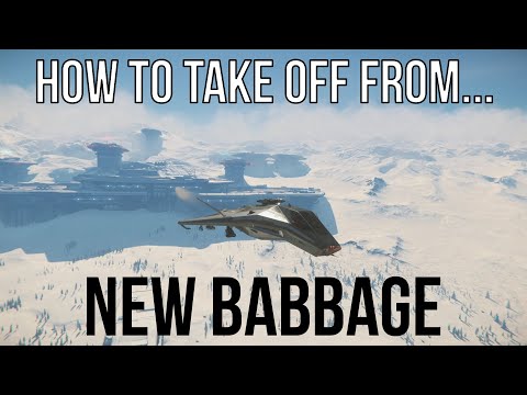 STAR CITIZEN: How to take off from New Babbage (Straight to the point)