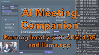 Building an AI Meeting Companion with AFM-4.5B and llama.cpp.