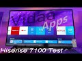 VIDAA Test Hisense 7100 Smart TV