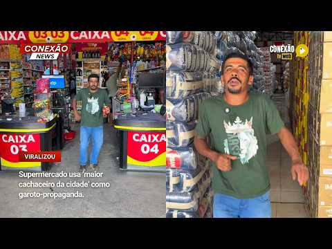 Vídeo: Supermercado usa ‘maior cachaceiro da cidade’ como garoto-propaganda.