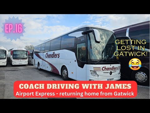 Coach Driving With James Ep.16 - POV Gatwick Airport - Cobham Services (and to the M3)