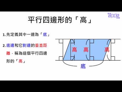 觀念 什麼是平行四邊形的高 數學 均一教育平台