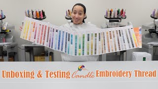 My New Favorite Embroidery Thread Brand | Unboxing and Testing Candle 