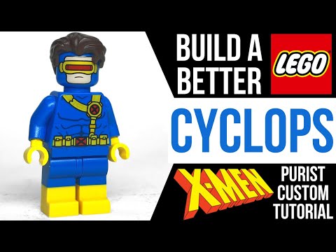 How to UPGRADE Your LEGO Cyclops X-Men Minifig (2024 Version)