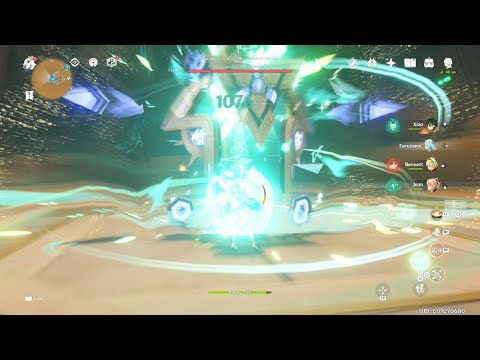 Genshin Impact c0/r1 xiao with c6 faruzan and c5 freedom jean