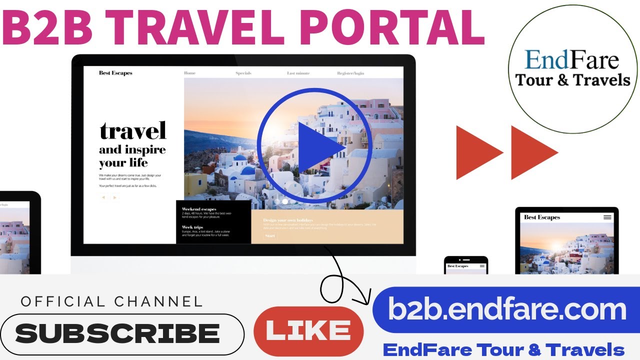 🌐B2B Portal Flight Ticket Booking | Top Benefits of EndFare™ B2B Tour and Travels Portal 😊