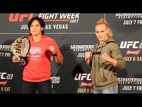UFC 213 Amanda Nunes vs Valentina Shevchenko face off