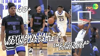 Keyshawn BIG GUARD Hall Was Unstoppable vs Ranked IMG Post Grad Battle To OVERTIME!!
