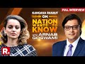 Kangana Ranaut With Arnab Goswami On Nation Wants To Know