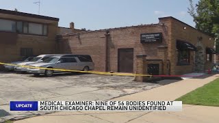 9 of 56 decomposing bodies found at Southeast Side funeral home remain unidentified