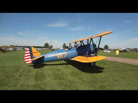 EAA AirVenture 2021 - Stearman Departure [07/30/2021]