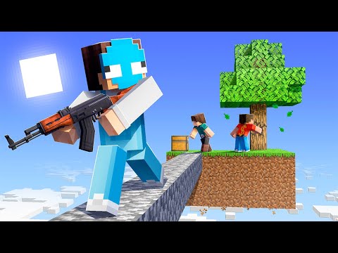 I Added GUNS to Minecraft Skyblock...