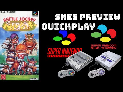 Battle Jockey (Super Famicom) PREVIEW/QUICKPLAY NO COMMENTARY HD 1080p