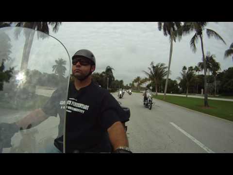 360 Bikers - Delray Beach, Florida - The Office restaurant ride (GL1800 Gold Wing)