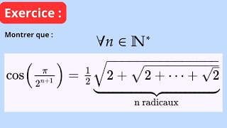 Nested cosines and radicals: a beautiful formula