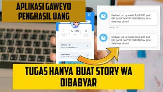 Download lagu APLIKASI PENGHASIL SALDO DANA - TUGAS BUAT STORY WHATSAPP DIBAYAR LANGSUNG CAIR TERBUKTI MEMBAYAR mp3