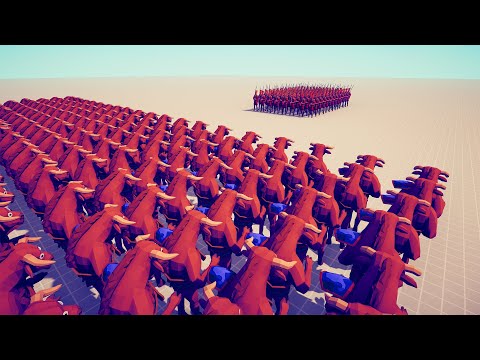 400x MONITAUROS vs 100x KINGS - Totally Accurate Battle Simulator | TABS